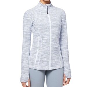 Lululemon Define Jacket Wee Are From Space Sheer Blue Chambray size 6